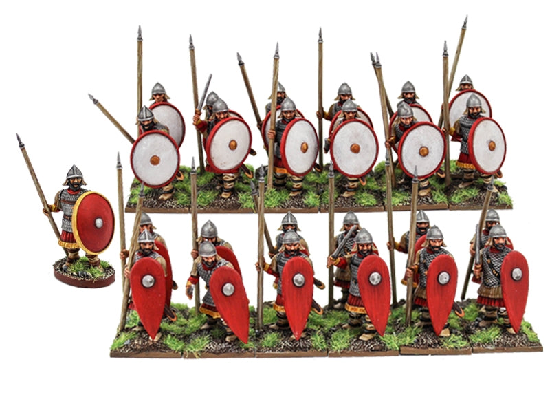 Deus Vult: Byzantine Spearmen Sprue – x5 28mm Historical Miniatures (Fireforge)