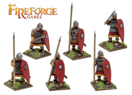 Deus Vult: Byzantine Spearmen Sprue – x5 28mm Historical Miniatures (Fireforge)