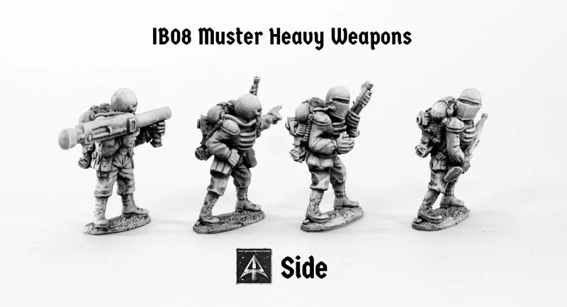 Ion Age Muster Heavy Weapons - 28mm Sci-Fi Miniatures