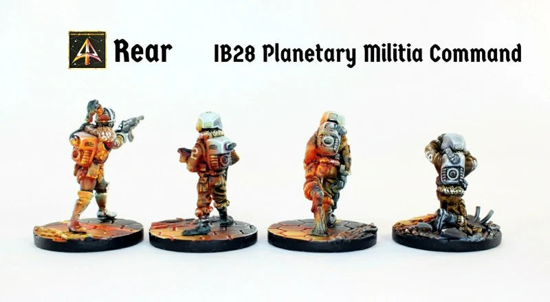 Ion Age Planetary Militia Command - 28mm Sci-Fi Miniatures