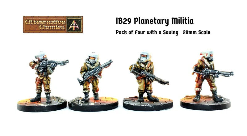 Ion Age Planetary Militia Troops - 28mm Sci-Fi Miniatures