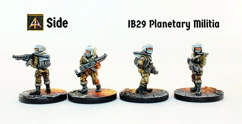 Ion Age Planetary Militia Troops - 28mm Sci-Fi Miniatures
