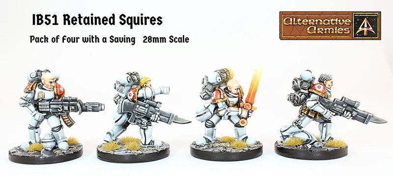 Ion Age Retained Squires - 28mm Sci-Fi Miniatures