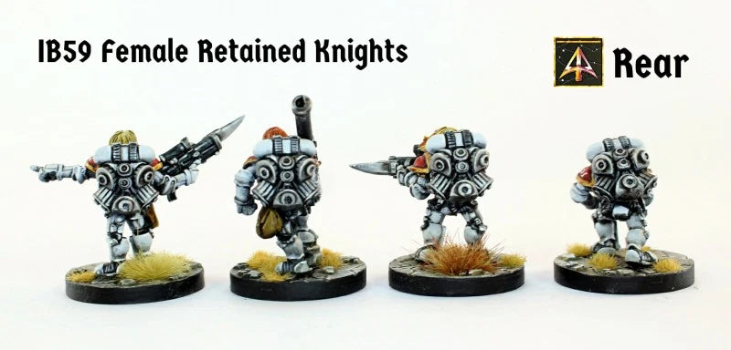 Ion Age Female Retained Knights - 28mm Sci-Fi Miniatures