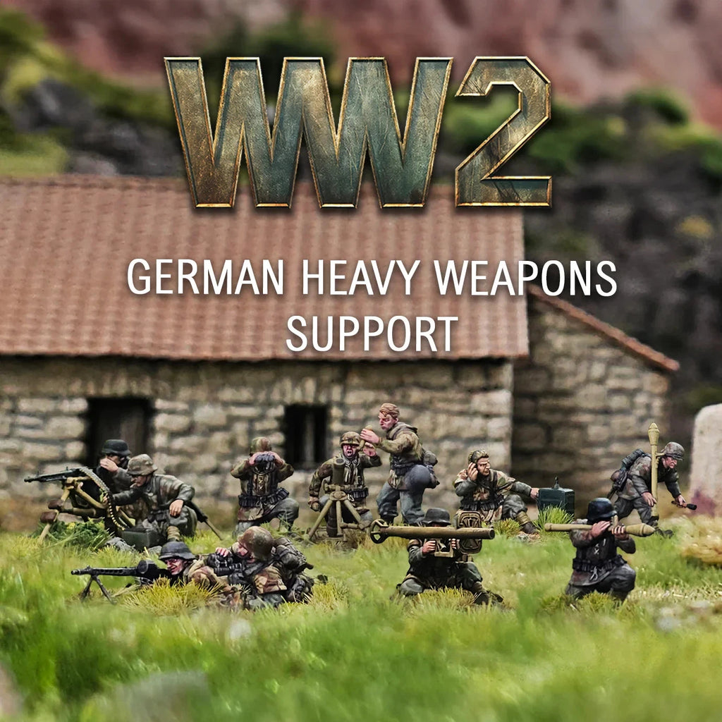 VICTRIX German Heavy Weapons Support (x32 Figures) - 28mm WW2 Miniatures