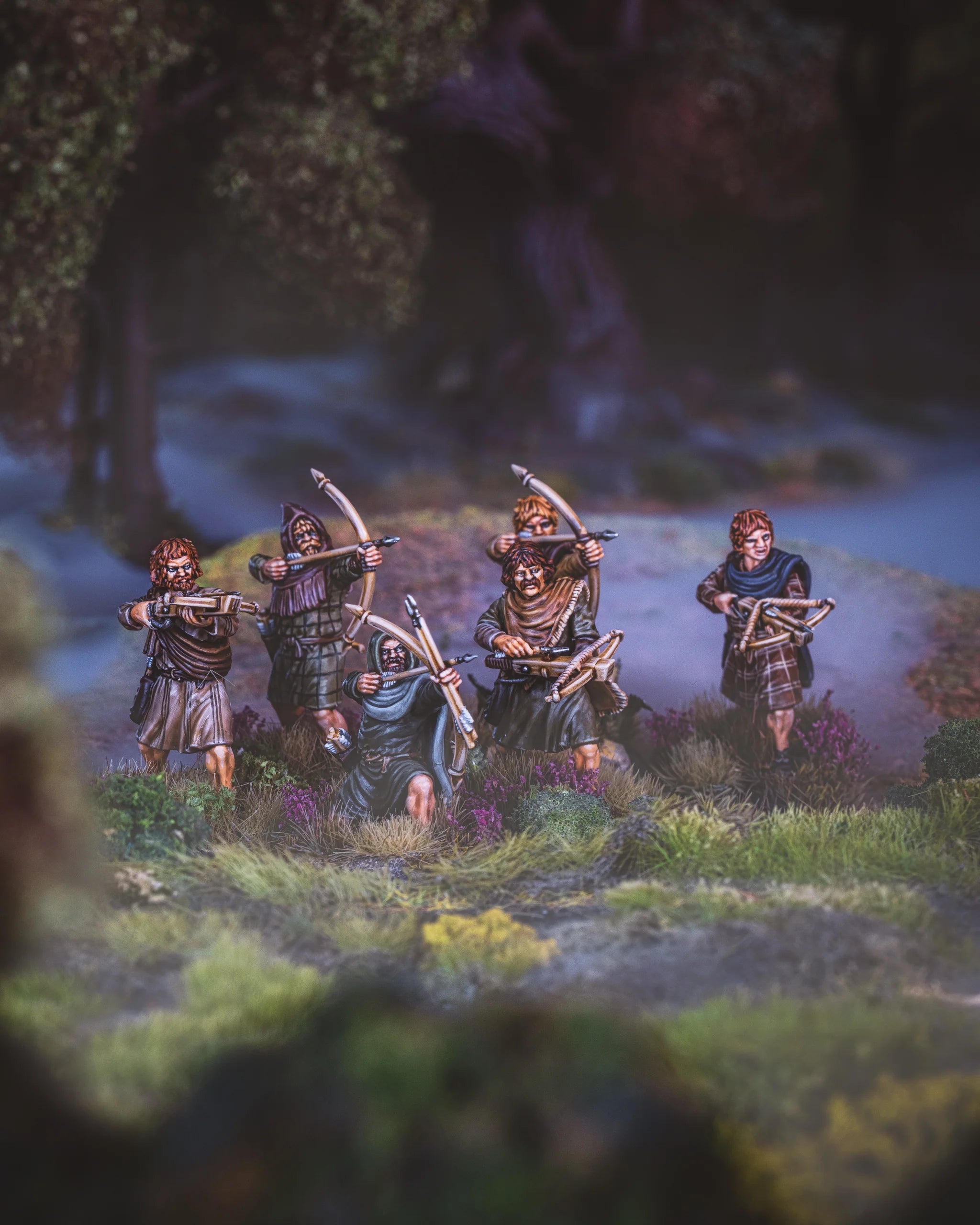 VICTRIX Scots/Picts Archers Sprue (x4 Figures) - 28mm Dark Ages Miniatures