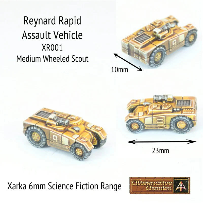 Alternative Armies Xarka Raynard Rapid Assault Vehicle (x4) - 6mm Sci-Fi Miniatures