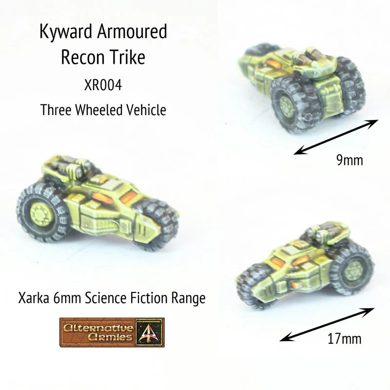 Alternative Armies Xarka Kyward Armoured Recon Trike (x4) - 6mm Sci-Fi Minis