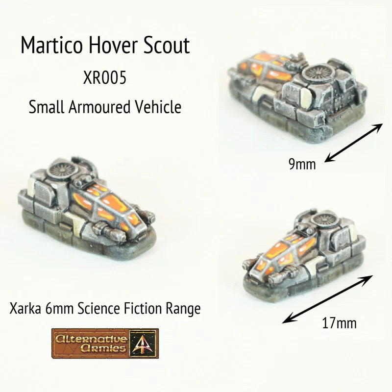 Alternative Armies Xarka Martico Hover Scout (x4) - 6mm Sci-Fi Miniatures