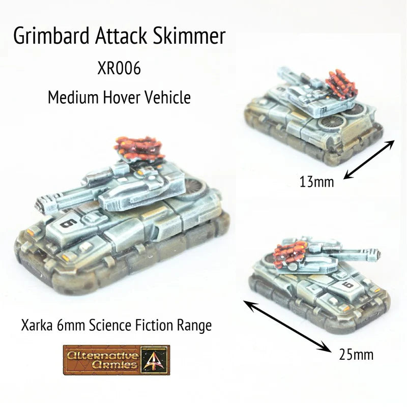 Alternative Armies Xarka Grimbard Attack Skimmer (x4) - 6mm Sci-Fi Miniatures