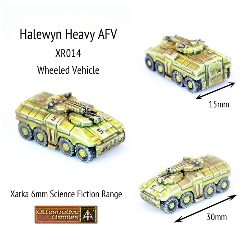 Alternative Armies Xarka Halewyn Heavy AFV (x4) - 6mm Sci-Fi Miniatures