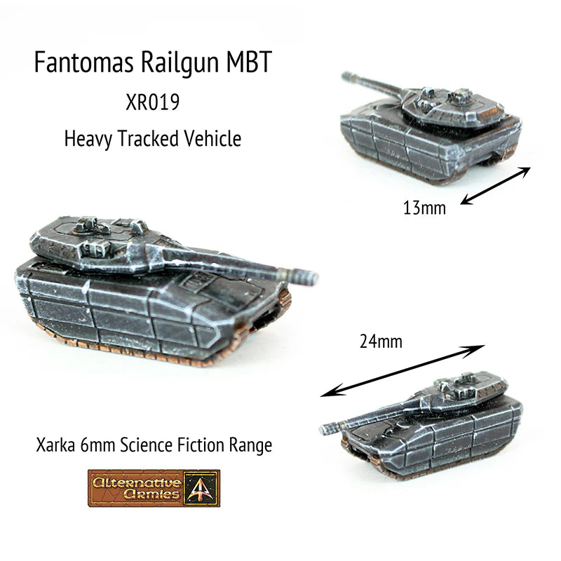 Alternative Armies Xarka Fantomas MBT (x4) - 6mm Sci-Fi Miniatures