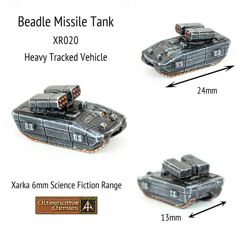 Alternative Armies Xarka Beadle Missile Tank (x4) - 6mm Sci-Fi Miniatures