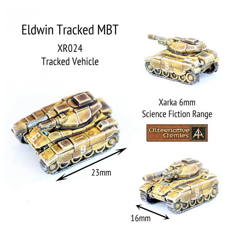 Alternative Armies Xarka Eldwin Tracked MBT (x4) - 6mm Sci-Fi Miniatures