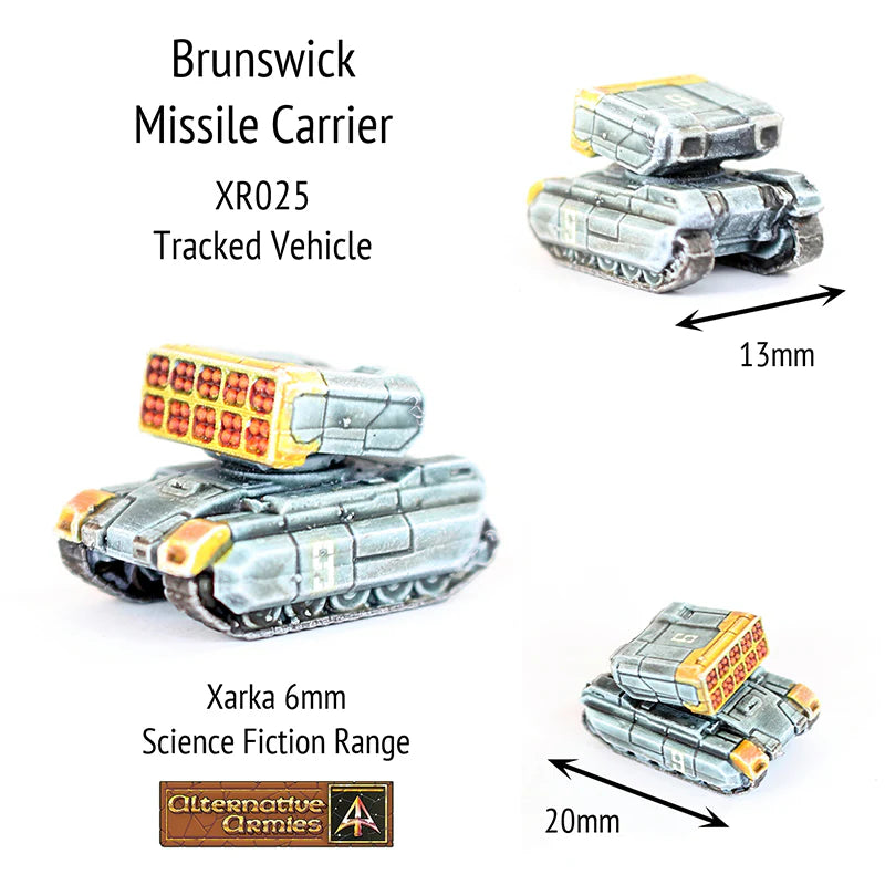 Alternative Armies Xarka Brunswick Missile Carrier (x4) - 6mm Sci-Fi Miniatures
