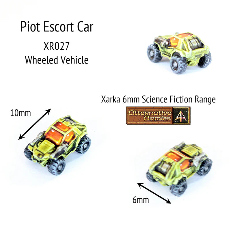 Alternative Armies Xarka Piot Escort Cart (x4) - 6mm Sci-Fi Miniatures